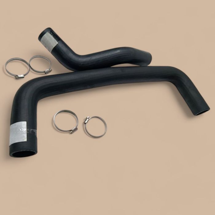 Hino Radiator Hoses and Clamps 3073141 3073159 Compatible for Hino H07C-TD Engine Hitachi EX220-5 EX230-5 EX270-5 Excavator