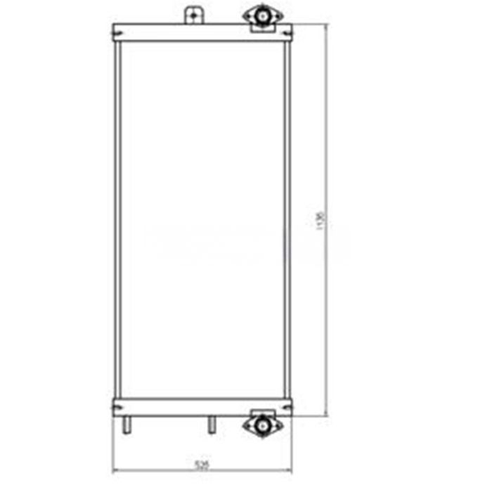 Komatsu Oil Cooler 208-03-75150 Compatible for Komatsu PC450-8 PC400-8 PC400LC-7E0