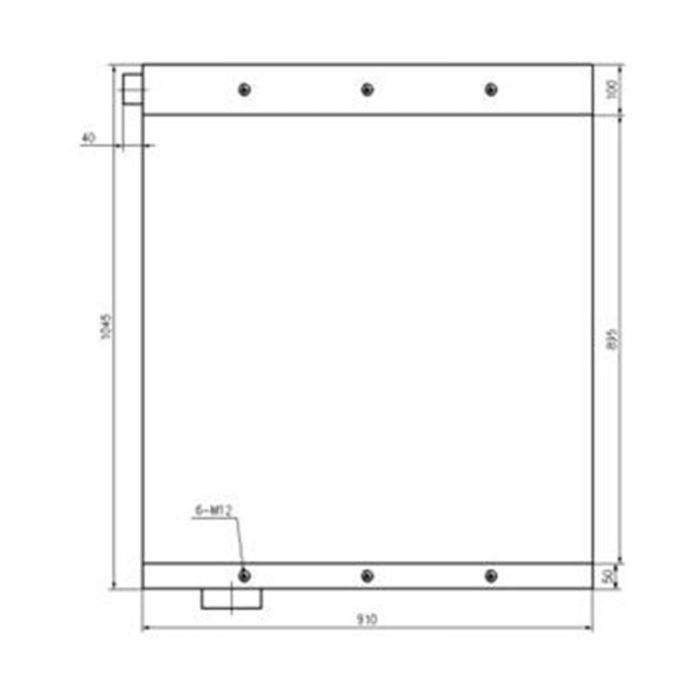 Komatsu Oil Cooler 198-03-00083 Compatible for Komatsu D455A-1 Bulldozer