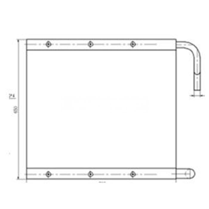 Hitachi Oil Cooler 4414768 Compatible for Hitachi EX135USR Excavator