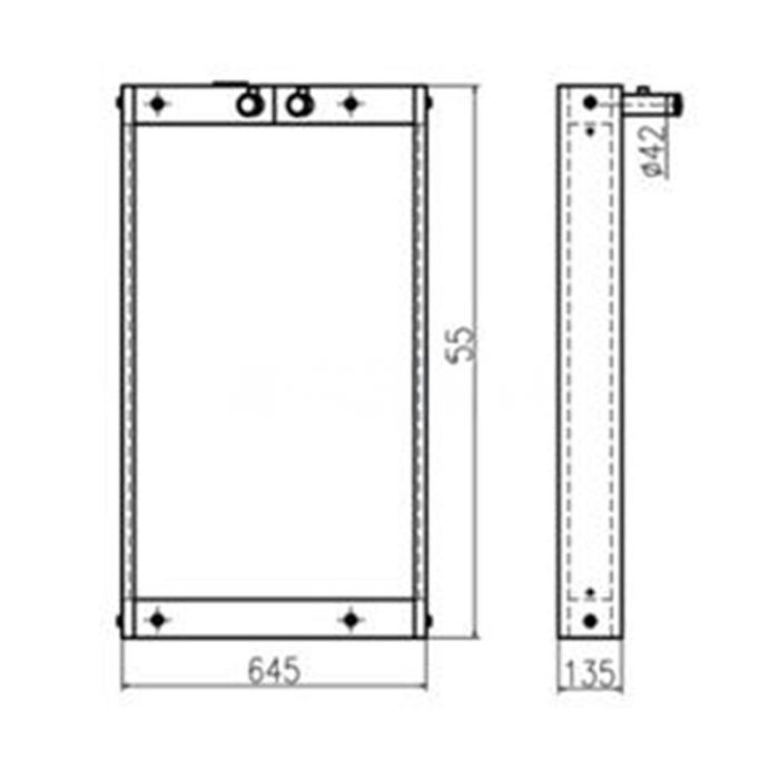 Hyundai Oil Cooler 11N7-40031 Compatible for Hyundai Excavator R250LC-7