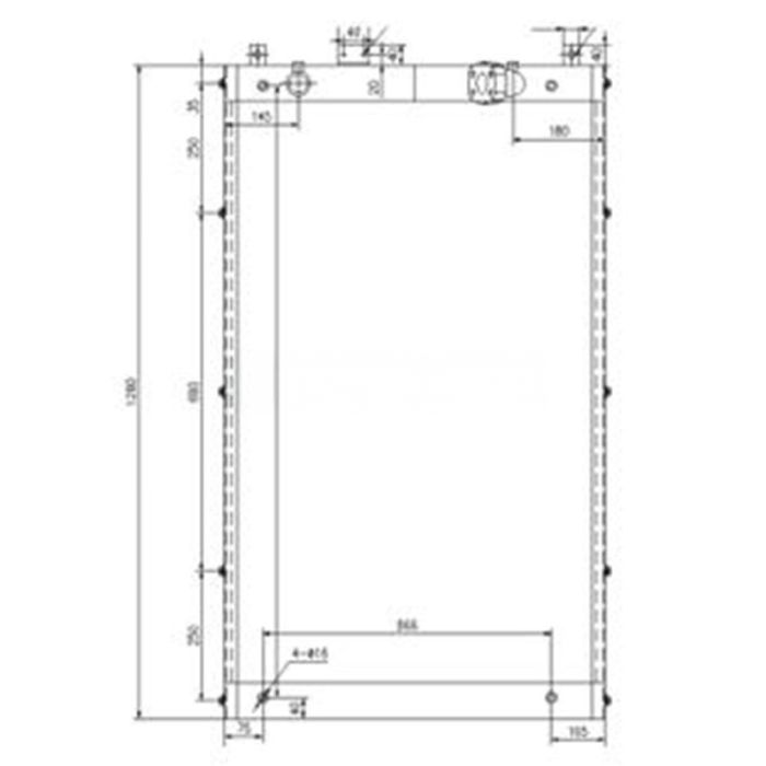 Hyundai Oil Cooler 11NA-43060 Compatible for Hyundai Excavator R370-7A R360LC-7 R360LC-7A
