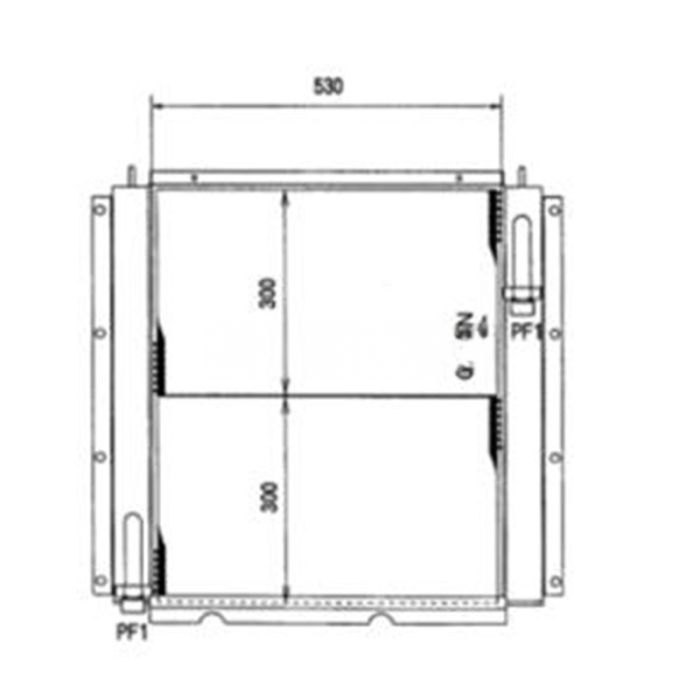 Caterpillar Hydraulic Oil Cooler 0995647 Compatible for Caterpillar CAT Excavator E300B