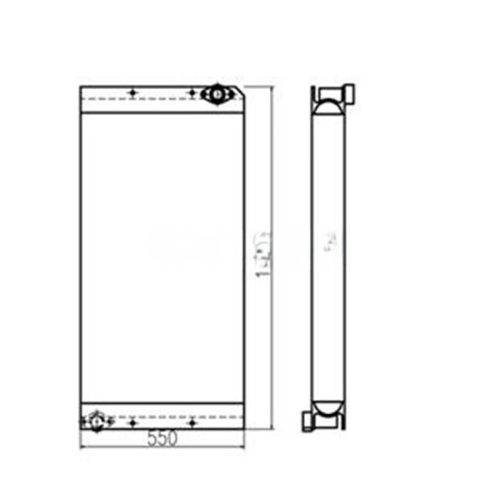 Caterpillar Oil Cooler 353-5551 Compatible for Caterpillar CAT Excavator E329D E324D E325D E326D