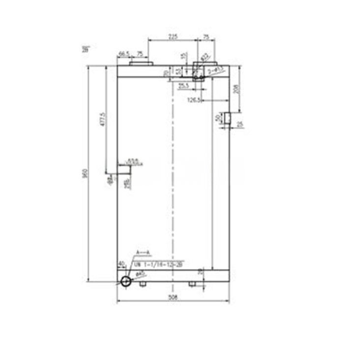 Caterpillar Oil Cooler Compatible for Caterpillar CAT 966G-1 Wheel Loader