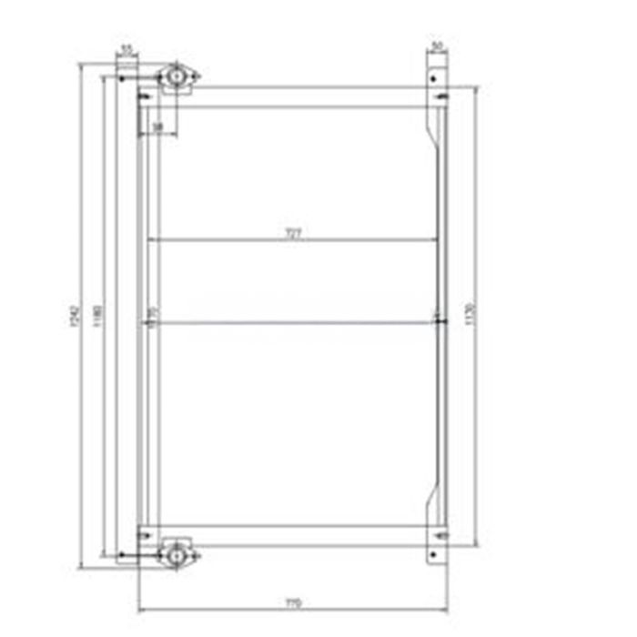Hitachi Oil Cooler 4682425 Compatible for Hitachi Excavator EX1200-6