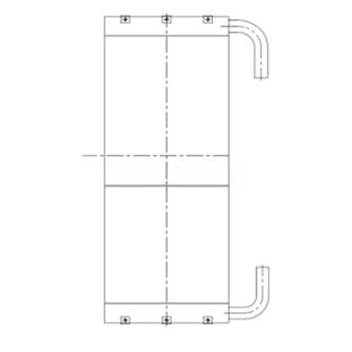 Hitachi Oil Cooler 4668379 Compatible for Hitachi Excavator ZX170W-3 ZX190W-3