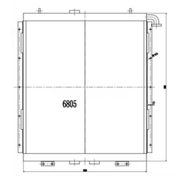 Hitachi Oil Cooler 4397908 Compatible for Hitachi Excavator EX750-5