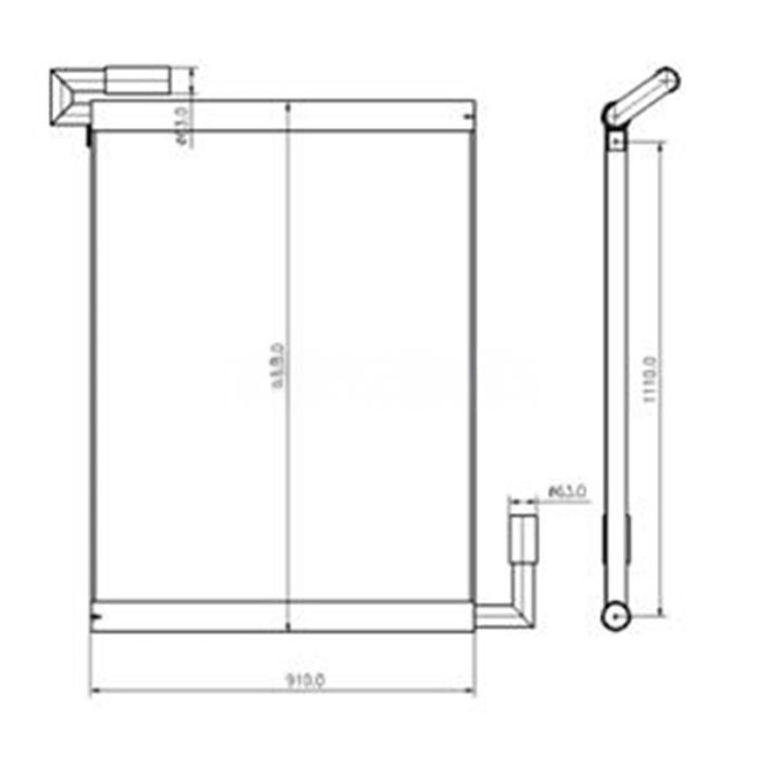 Kobelco Oil Cooler Compatible for Kobelco Excavator SK460-6E