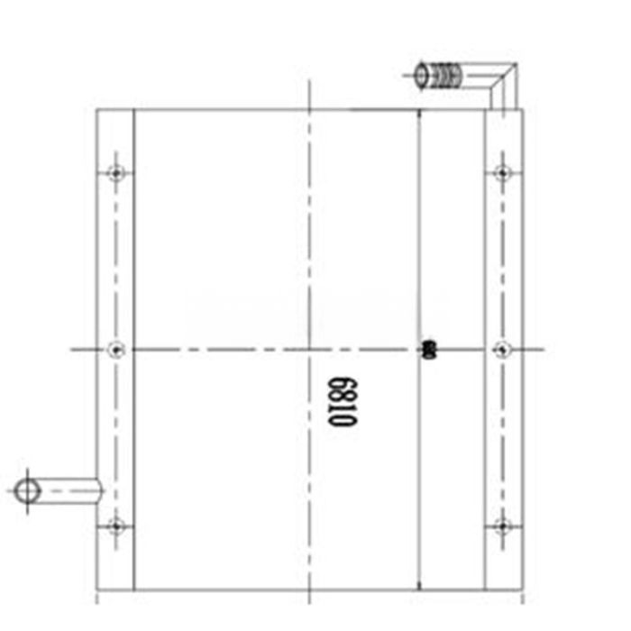 Sumitomo Oil Cooler LN00036 Compatible for Sumitomo Excavator SH120-2