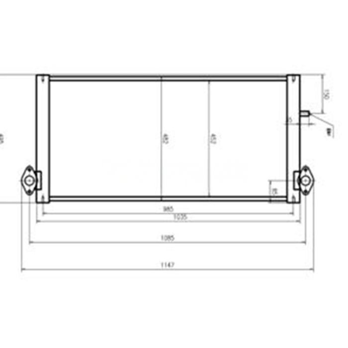 Doosan Oil Cooler K1008128 Compatible for Doosan Excavator DX225LC DX225NLC DX190W DX210W