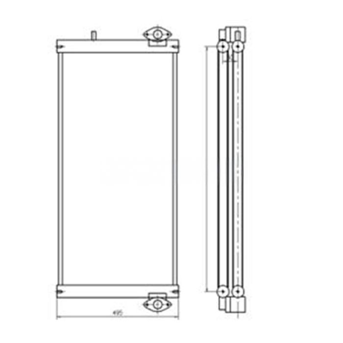 Doosan Oil Cooler Compatible for Doosan Excavator DX260LC