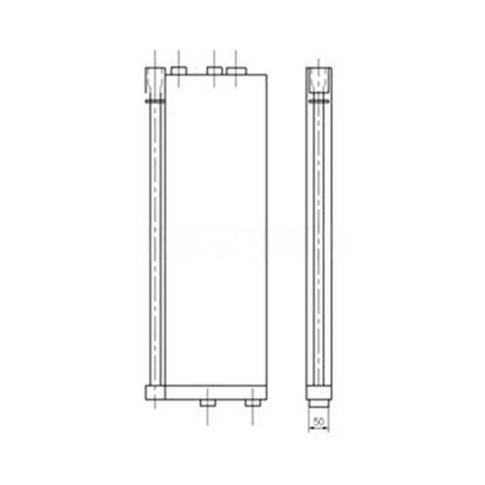 Hyundai Hydraulic Oil Cooler Compatible for Hyundai Excavator R55-7 New Type