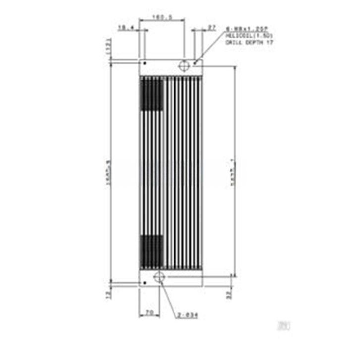 Hyundai Hydraulic Oil Cooler Compatible for Hyundai Excavator RX75-VS
