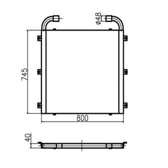 Kato For Kato Excavator HD820V Hydraulic Oil Cooler