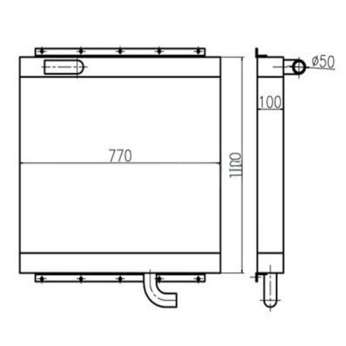 Kato For Kato Excavator HD900-5 Hydraulic Oil Cooler