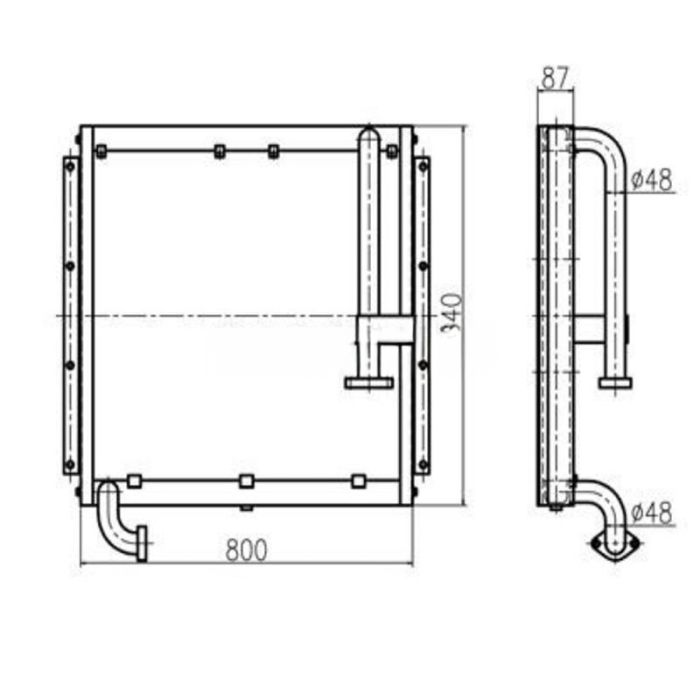 Doosan For Doosan Excavator DH150LC DH150W-7 Hydraulic Oil Cooler