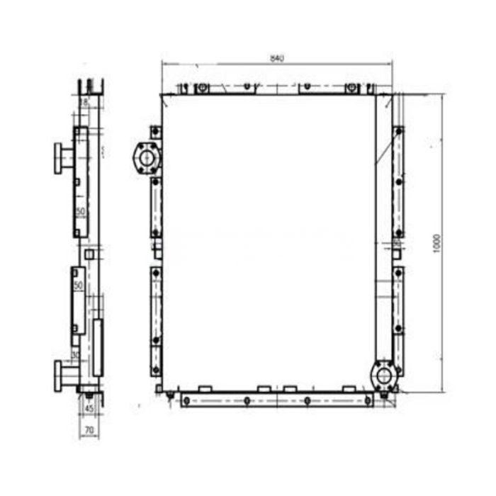 Doosan For Doosan Excavator DH220-9 DH220-9E DH225-9 Hydraulic Oil Cooler