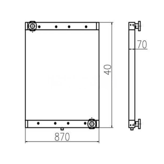 Doosan For Doosan Excavator DX300LC Hydraulic Oil Cooler