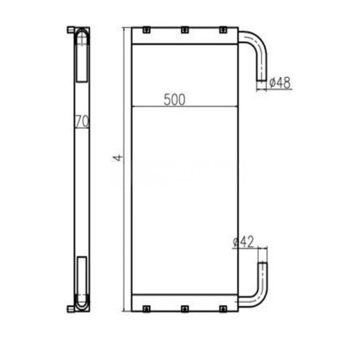 Hitachi For Hitachi Excavator ZX230-3 ZX240-3 Hydraulic Oil Cooler