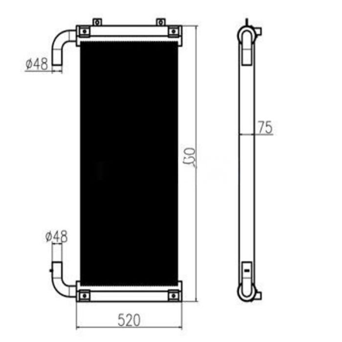 Hitachi For Hitachi Excavator ZX350-3 Hydraulic Oil Cooler
