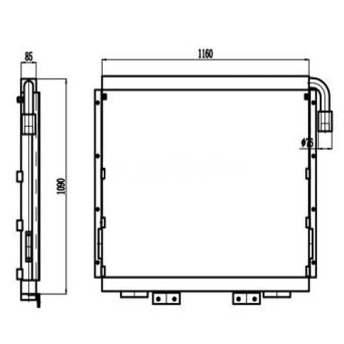 Hitachi For Hitachi Excavator EX450-5 Hydraulic Oil Cooler