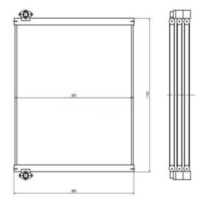 Hitachi For Hitachi Excavator ZX870 Hydraulic Oil Cooler