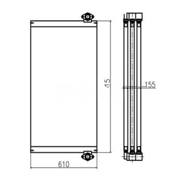 Doossan For Doossan Excavator DX380LC Hydraulic Oil Cooler