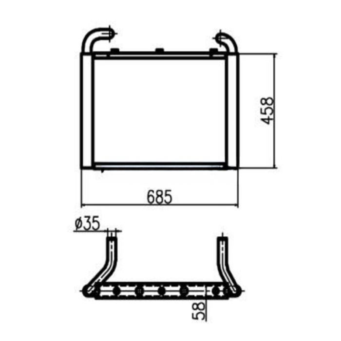 Hyundai For Hyundai Excavator R60-9 Hydraulic Oil Cooler