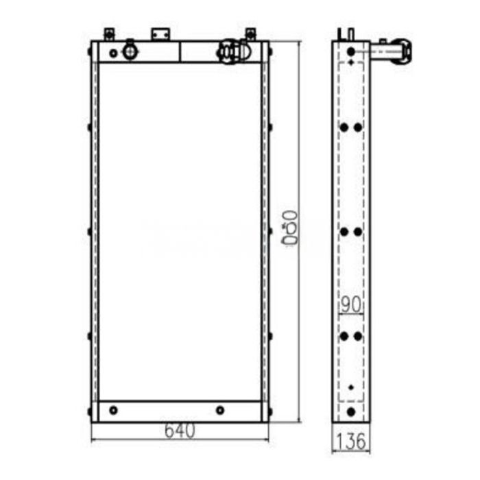 Hyundai For Hyundai Excavator R375-7 Hydraulic Oil Cooler