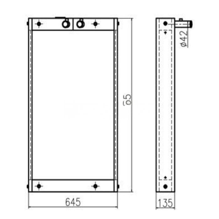 Hyundai For Hyundai Excavator R265-7 Hydraulic Oil Cooler