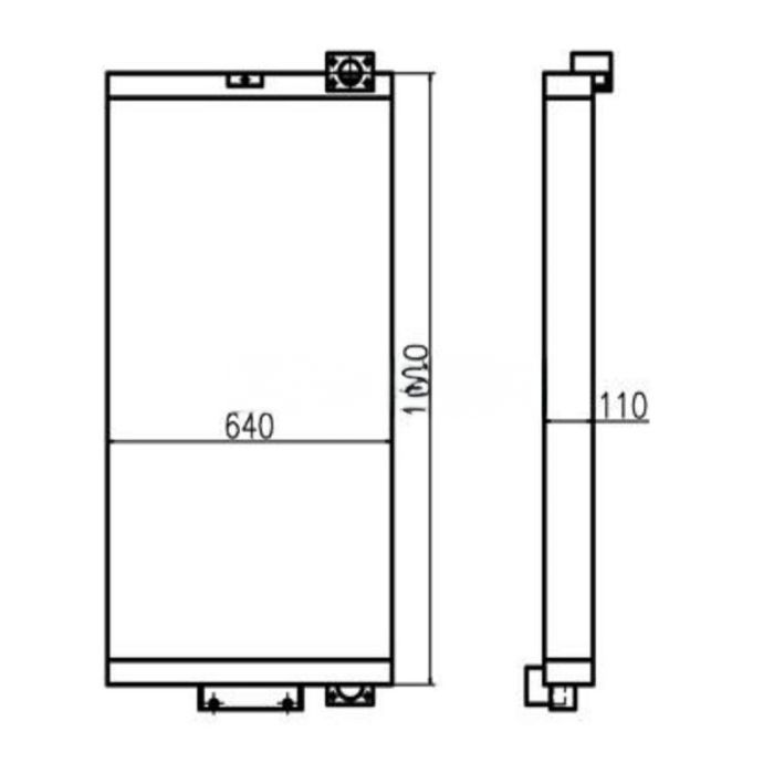 Caterpillar For Caterpillar Excavator CAT 340D Hydraulic Oil Cooler