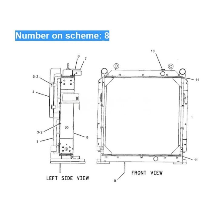 Caterpillar For Caterpillar Excavator CAT 365B 365B II 365B L Engine 3196 Hydraulic Oil Cooler 162-6274 210-8120