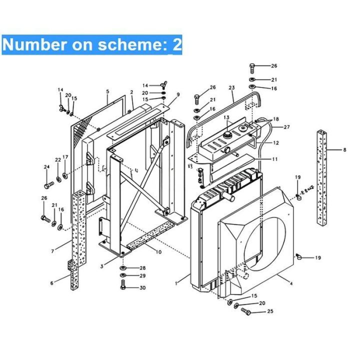 Volvo For Volvo Excavator EC135B EC140B Hydraulic Oil Cooler VOE14507937