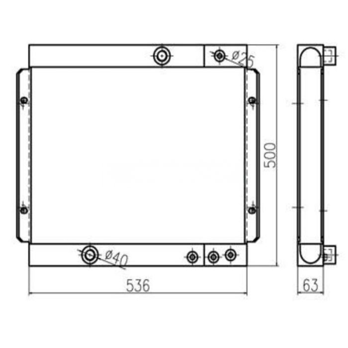 Yuchai For Yuchai YC60-8 Hydraulic Oil Cooler