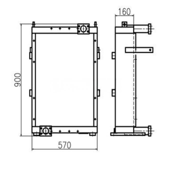 SDLG For SDLG LG6360E Hydraulic Oil Cooler