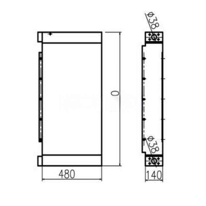 JCB For JCB Excavator JS240LC Hydraulic Oil Cooler