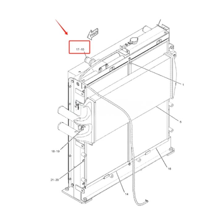 Caterpillar Oil Cooler 265-3566 Compatible for Caterpillar CAT Excavator 321C