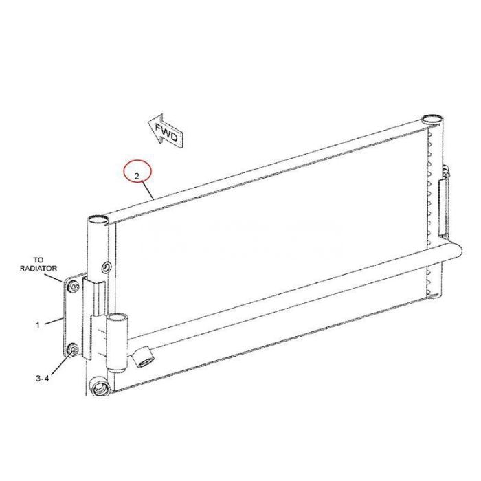Caterpillar Oil Cooler 206-7353 Compatible for Caterpillar CAT Engine C18 Tractor D9T