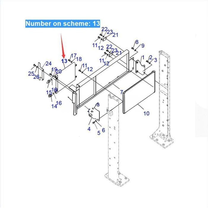 Komatsu For Komatsu Excavator PC600-8 PC800-8 PC850-8 Hydraulic Oil Cooler 209-03-41130