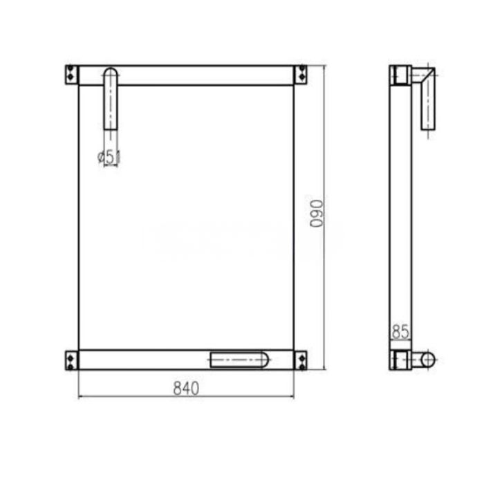 Kobelco For Kobelco Excavator K912-2 K912LC-2 SK300LC-3 MD320BLC Hydraulic Oil Cooler 2452U405S2