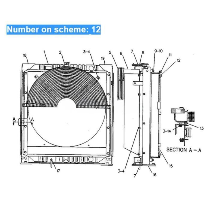 Caterpillar For Caterpillar Excavator CAT 325 325 L 325 LN Hydraulic Oil Cooler 7Y-1541
