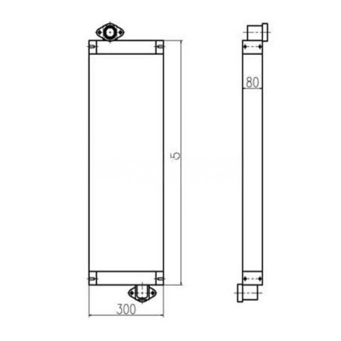 Kobelco For Kobelco Excavator SK150-8 Hydraulic Oil Cooler