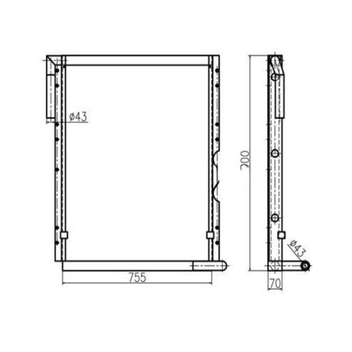 Kobelco For Kobelco Excavator SK230 Hydraulic Oil Cooler