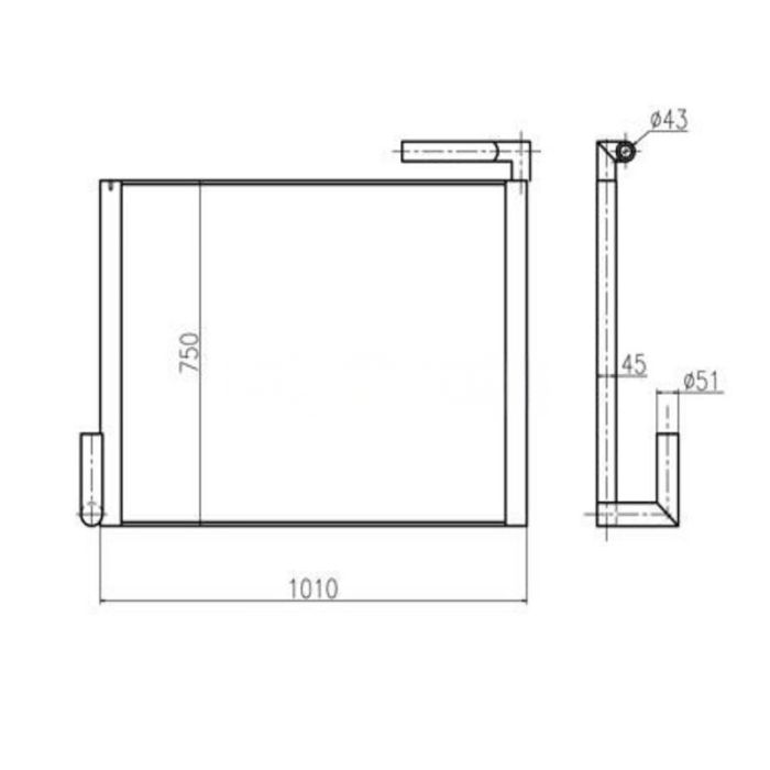 Kobelco For Kobelco Excavator SK250-6E Hydraulic Oil Cooler