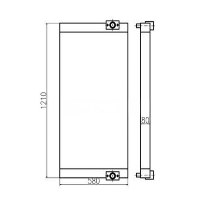 Sumitomo For Sumitomo Excavator SH320 SH360HD-5 Hydraulic Oil Cooler