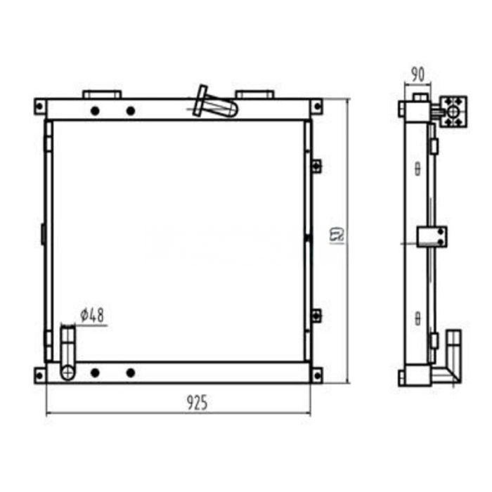 Sumitomo For Sumitomo Excavator SH340 Hydraulic Oil Cooler