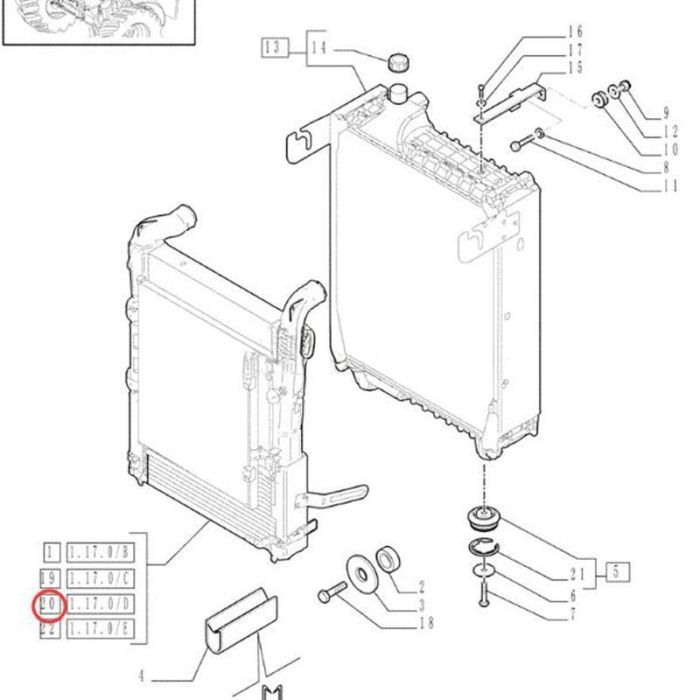CASE Cooler Assembly 84158370 Compatible for CASE Tractor PUMA165 PUMA180 PUMA195 PUMA210