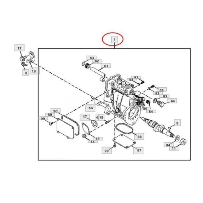 John Deere Fuel Injection Pump MIA883942 Compatible for Yanmar 3TNV80F Engine John Deere 26 26G 26P Hitachi ZAXIS26U-5N Excavator