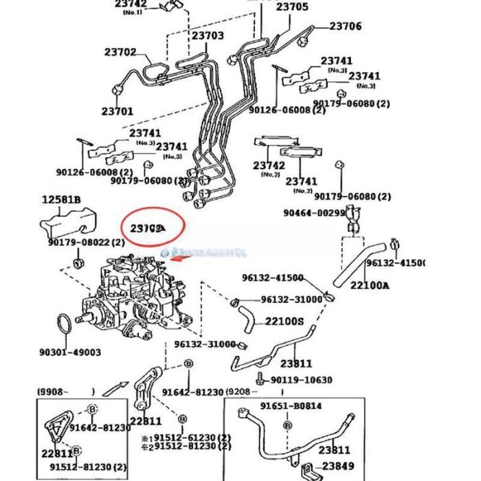 Toyota Denso Fuel Injection Pump 096000-8320 22100-17630 Compatible for Toyota Engine 1HZ